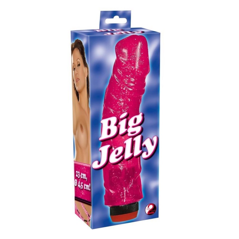 5503530000 Big Jelly Vibr.pink-Duży Żelowy Wibrator